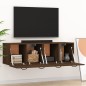 vidaXL Armarios de pared 2 uds contrachapada roble marrón 80x35x36,5cm vidaXL Armarios de pared 2 uds contrachapada roble marrón 80x35x36,5cm