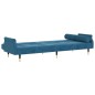 vidaXL Sofá cama con cojines terciopelo azul vidaXL Sofá cama con cojines terciopelo azul