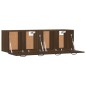 vidaXL Armarios de pared 2 uds contrachapada roble marrón 80x35x36,5cm vidaXL Armarios de pared 2 uds contrachapada roble marrón 80x35x36,5cm