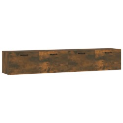 vidaXL Armarios pared 2 uds contrachapada roble ahumado 100x36,5x35 cm