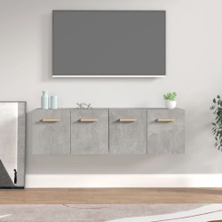 vidaXL Armarios pared 2 uds contrachapada gris hormigón 60x36,5x35 cm