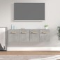 vidaXL Armarios pared 2 uds contrachapada gris hormigón 60x36,5x35 cm vidaXL Armarios pared 2 uds contrachapada gris hormigón 60x36,5x35 cm