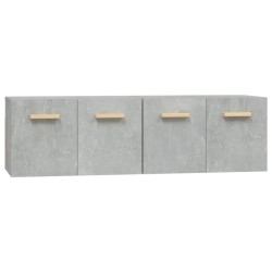 vidaXL Armarios pared 2 uds contrachapada gris hormigón 60x36,5x35 cm