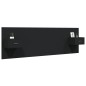 vidaXL Cabecero de cama con mesitas madera contrachapada negro vidaXL Cabecero de cama con mesitas madera contrachapada negro