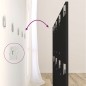 vidaXL Cabecero de cama con mesitas madera contrachapada negro vidaXL Cabecero de cama con mesitas madera contrachapada negro
