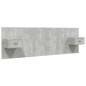 vidaXL Cabecero de cama y mesitas madera contrachapada gris hormigón vidaXL Cabecero de cama y mesitas madera contrachapada gris hormigón