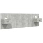 vidaXL Cabecero de cama y mesitas madera contrachapada gris hormigón vidaXL Cabecero de cama y mesitas madera contrachapada gris hormigón