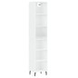 vidaXL Aparador alto contrachapada blanco brillante 34,5x32,5x180 cm vidaXL Aparador alto contrachapada blanco brillante 34,5x32,5x180 cm