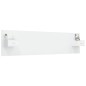 vidaXL Cabecero de cama con mesitas madera contrachapada blanco