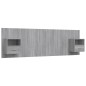 vidaXL Cabecero de cama y mesitas madera contrachapada gris Sonoma vidaXL Cabecero de cama y mesitas madera contrachapada gris Sonoma