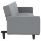 vidaXL Sofá cama con cojines tela gris claro vidaXL Sofá cama con cojines tela gris claro