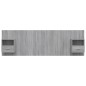 vidaXL Cabecero de cama y mesitas madera contrachapada gris Sonoma vidaXL Cabecero de cama y mesitas madera contrachapada gris Sonoma