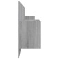 vidaXL Cabecero de cama y mesitas madera contrachapada gris Sonoma vidaXL Cabecero de cama y mesitas madera contrachapada gris Sonoma
