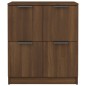 vidaXL Aparadores 2 uds madera contrachapada roble marrón 60x30x70 cm vidaXL Aparadores 2 uds madera contrachapada roble marrón 60x30x70 cm