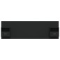 vidaXL Cabecero de cama con mesitas madera contrachapada negro