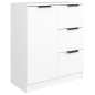 vidaXL Aparadores 2 uds madera contrachapada blanco 60x30x70 cm vidaXL Aparadores 2 uds madera contrachapada blanco 60x30x70 cm