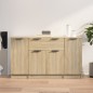 vidaXL Aparadores 3 piezas madera contrachapada color roble sonoma vidaXL Aparadores 3 piezas madera contrachapada color roble sonoma