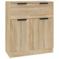 vidaXL Aparadores 3 piezas madera contrachapada color roble sonoma vidaXL Aparadores 3 piezas madera contrachapada color roble sonoma