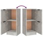 vidaXL Aparadores 3 piezas madera contrachapada gris cemento vidaXL Aparadores 3 piezas madera contrachapada gris cemento