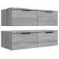 vidaXL Armarios de pared 2 uds contrachapada gris Sonoma 68x30x20 cm vidaXL Armarios de pared 2 uds contrachapada gris Sonoma 68x30x20 cm