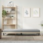 vidaXL Sofá cama con portavasos tela gris claro vidaXL Sofá cama con portavasos tela gris claro