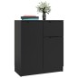 vidaXL Aparadores 2 uds madera contrachapada negro 60x30x70 cm vidaXL Aparadores 2 uds madera contrachapada negro 60x30x70 cm