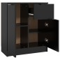 vidaXL Aparadores 2 uds madera contrachapada negro 60x30x70 cm vidaXL Aparadores 2 uds madera contrachapada negro 60x30x70 cm