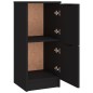vidaXL Aparadores 3 piezas madera contrachapada negro vidaXL Aparadores 3 piezas madera contrachapada negro