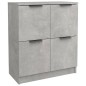 vidaXL Aparadores 2 uds madera contrachapada gris hormigón 60x30x70 cm vidaXL Aparadores 2 uds madera contrachapada gris hormigón 60x30x70 cm