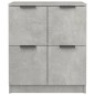 vidaXL Aparadores 2 uds madera contrachapada gris hormigón 60x30x70 cm vidaXL Aparadores 2 uds madera contrachapada gris hormigón 60x30x70 cm