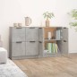 vidaXL Aparadores 2 uds madera contrachapada gris hormigón 60x30x70 cm vidaXL Aparadores 2 uds madera contrachapada gris hormigón 60x30x70 cm