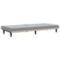 vidaXL Sofá cama con portavasos tela gris claro vidaXL Sofá cama con portavasos tela gris claro