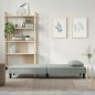 vidaXL Sofá cama de terciopelo gris claro vidaXL Sofá cama de terciopelo gris claro