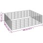 vidaXL Jaula perros 28 paneles acero recubierto polvo negro 50x100 cm vidaXL Jaula perros 28 paneles acero recubierto polvo negro 50x100 cm