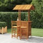 vidaXL Juego muebles de bar de jardín 3 piezas madera maciza de acacia vidaXL Juego muebles de bar de jardín 3 piezas madera maciza de acacia