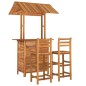 vidaXL Juego muebles de bar de jardín 3 piezas madera maciza de acacia vidaXL Juego muebles de bar de jardín 3 piezas madera maciza de acacia