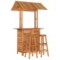 vidaXL Juego muebles de bar de jardín 3 piezas madera maciza de acacia vidaXL Juego muebles de bar de jardín 3 piezas madera maciza de acacia