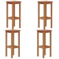 vidaXL Taburetes de barra de cocina 4 unidades madera maciza acacia vidaXL Taburetes de barra de cocina 4 unidades madera maciza acacia