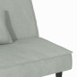 vidaXL Sofá cama de terciopelo gris claro vidaXL Sofá cama de terciopelo gris claro