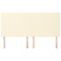 vidaXL Cabeceros 4 unidades cuero sintético color crema 100x5x78/88 cm vidaXL Cabeceros 4 unidades cuero sintético color crema 100x5x78/88 cm