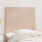 vidaXL Cabeceros 2 unidades cuero sintético capuchino 100x5x78/88 cm vidaXL Cabeceros 2 unidades cuero sintético capuchino 100x5x78/88 cm
