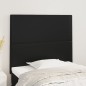 vidaXL Cabeceros 2 unidades de cuero sintético negro 100x5x78/88 cm vidaXL Cabeceros 2 unidades de cuero sintético negro 100x5x78/88 cm