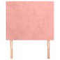vidaXL Cabeceros 2 unidades de terciopelo rosa 100x5x78/88 cm