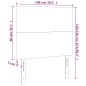 vidaXL Cabeceros 2 unidades de terciopelo rosa 100x5x78/88 cm
