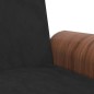 vidaXL Sofá cama con portavasos terciopelo negro vidaXL Sofá cama con portavasos terciopelo negro