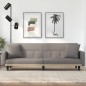 vidaXL Sofá cama con cojines tela gris taupe vidaXL Sofá cama con cojines tela gris taupe