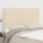 vidaXL Cabeceros 4 unidades tela color crema 72x5x78/88 cm vidaXL Cabeceros 4 unidades tela color crema 72x5x78/88 cm