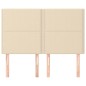 vidaXL Cabeceros 4 unidades tela color crema 72x5x78/88 cm vidaXL Cabeceros 4 unidades tela color crema 72x5x78/88 cm