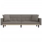 vidaXL Sofá cama con cojines tela gris taupe vidaXL Sofá cama con cojines tela gris taupe