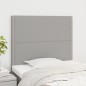 vidaXL Cabeceros 2 unidades de tela gris claro 90x5x78/88 cm vidaXL Cabeceros 2 unidades de tela gris claro 90x5x78/88 cm
